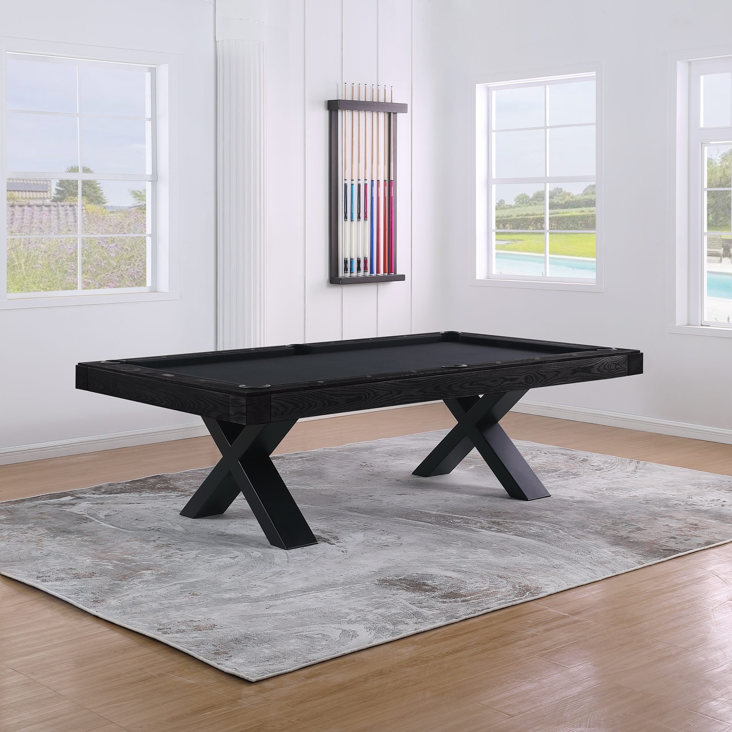 Pooltafel billard Nordic Cross black oak