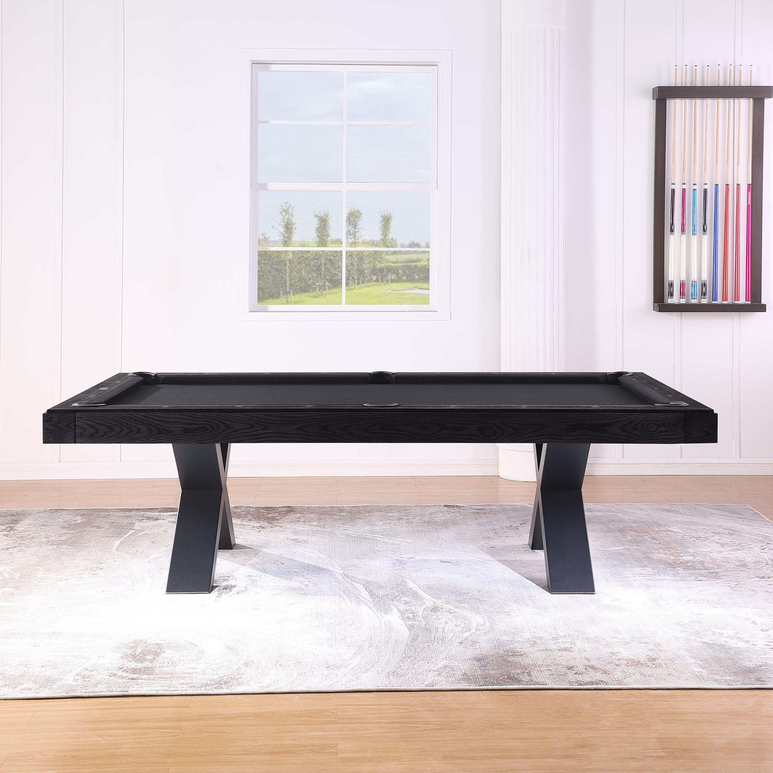Pooltafel billard Nordic Cross black oak