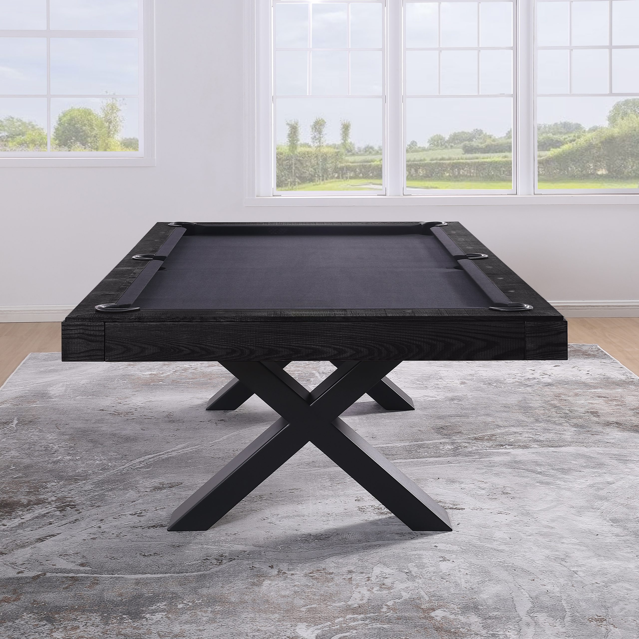 Pooltafel billard Nordic Cross black oak