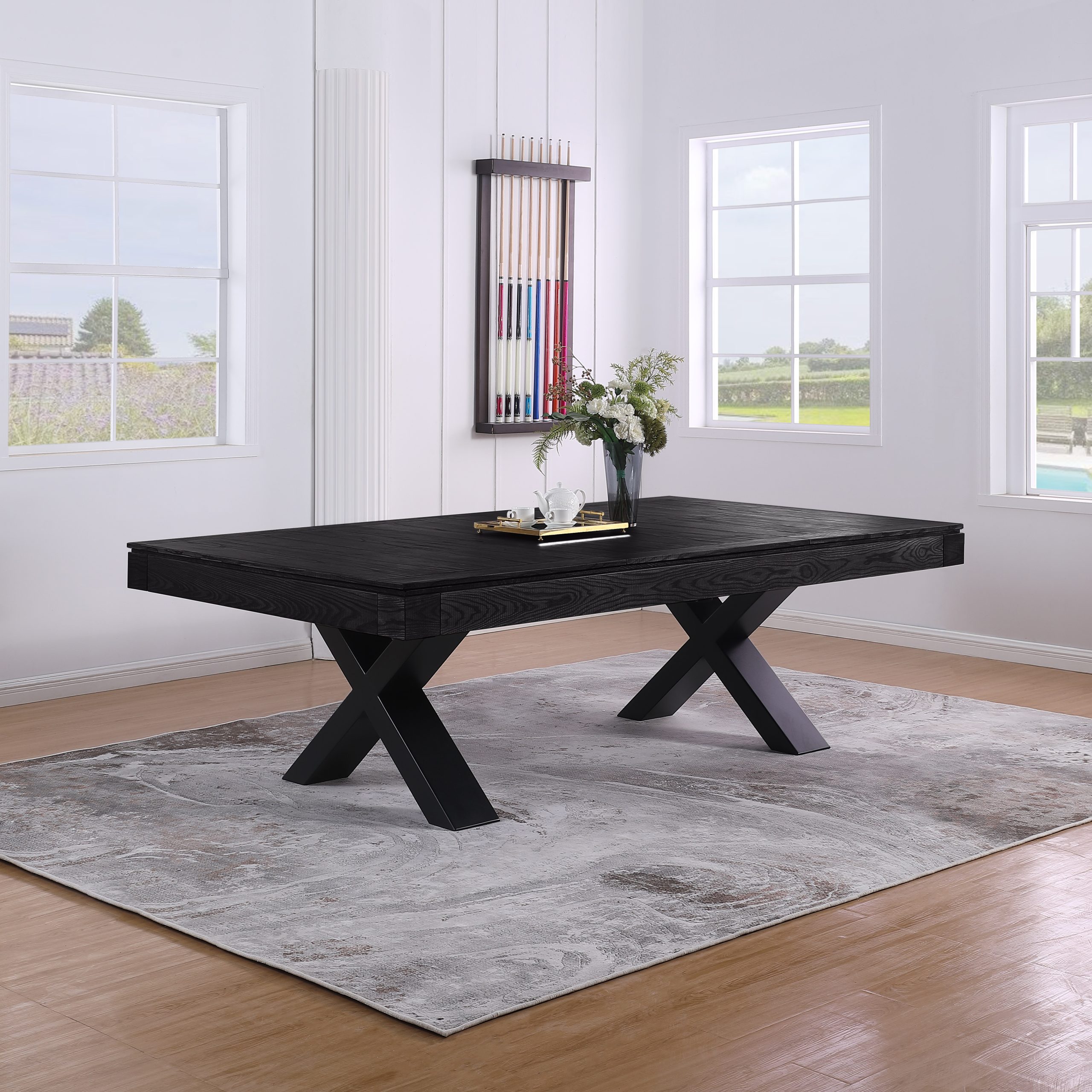 Pooltafel billard Nordic Cross black oak