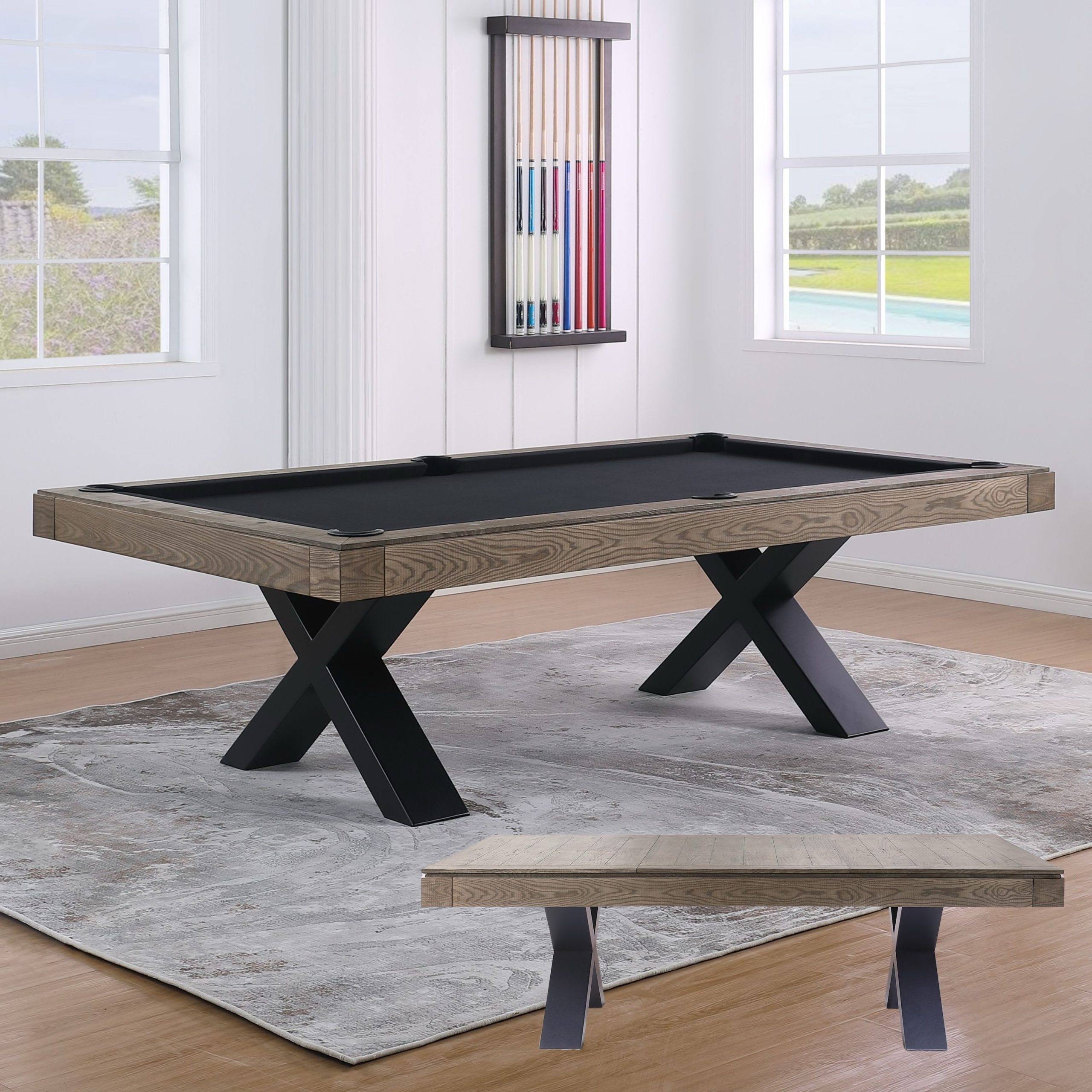 Pooltafel billard Nordic Cross Vintage oak